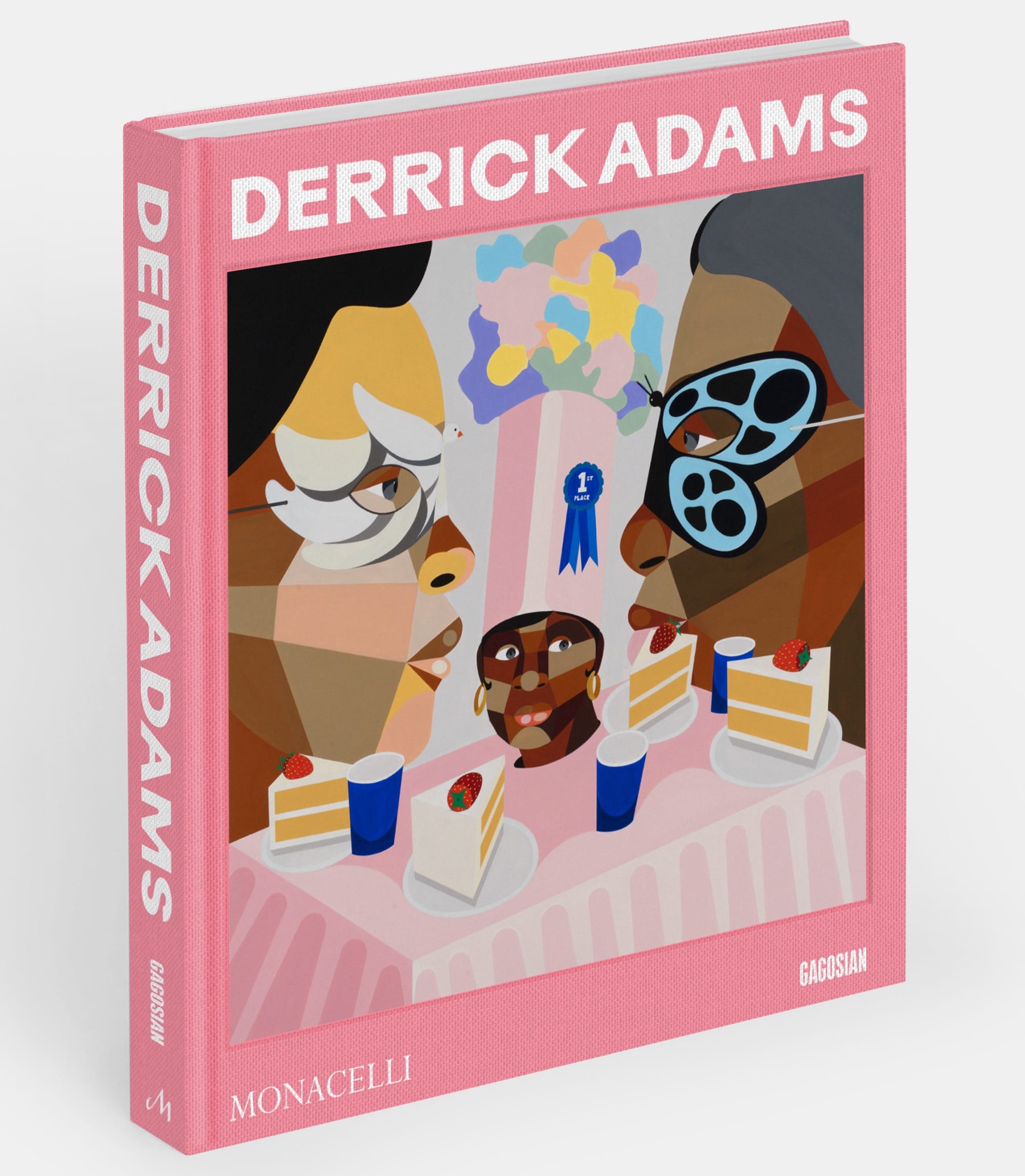 the cover of a monograph of Derrick Adams' work