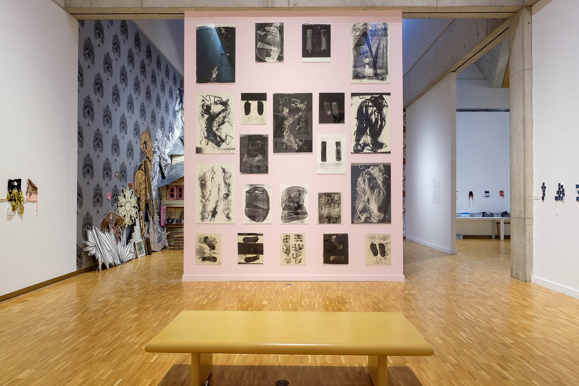 an installation view of Bryana Bibbs' prints
