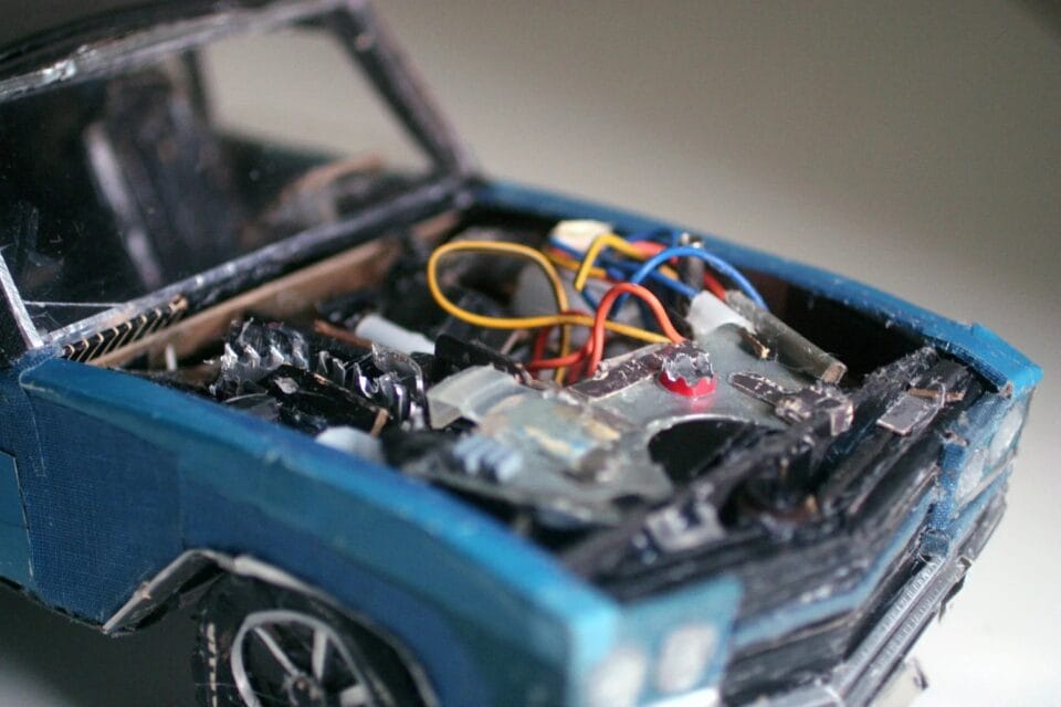 a car made from scrap by Lydia Ricci