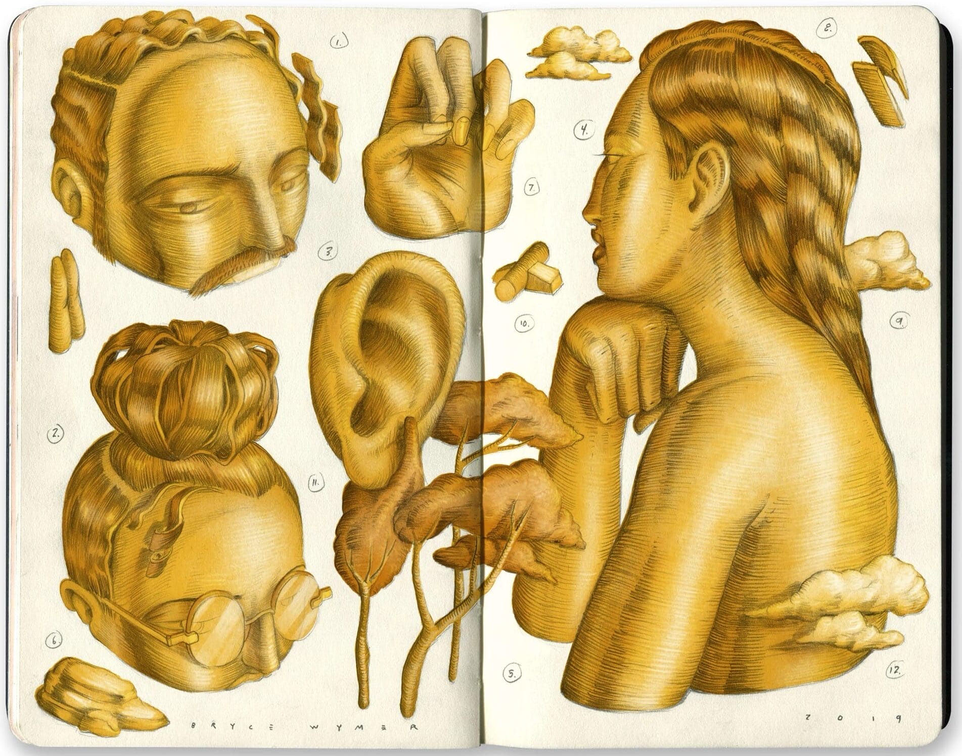 Social Realism and the Surreal Converge in Bryce Wymer’s Evocative Sketchbooks